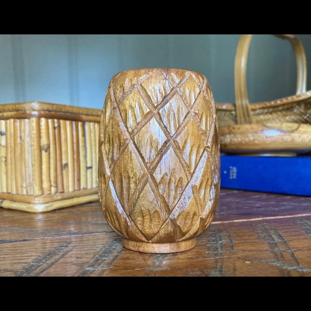 Hand Carved Wooden Cup